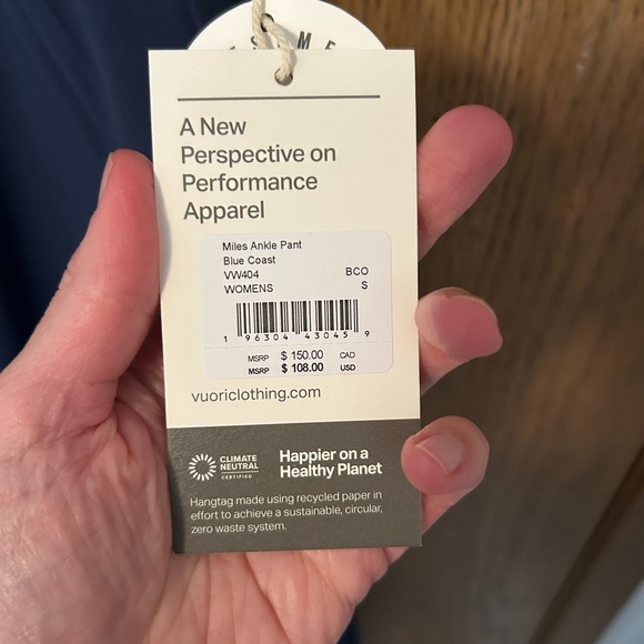 Vuori Miles Ankle Pant Women’s Size Small Blue - Picture 5 of 8